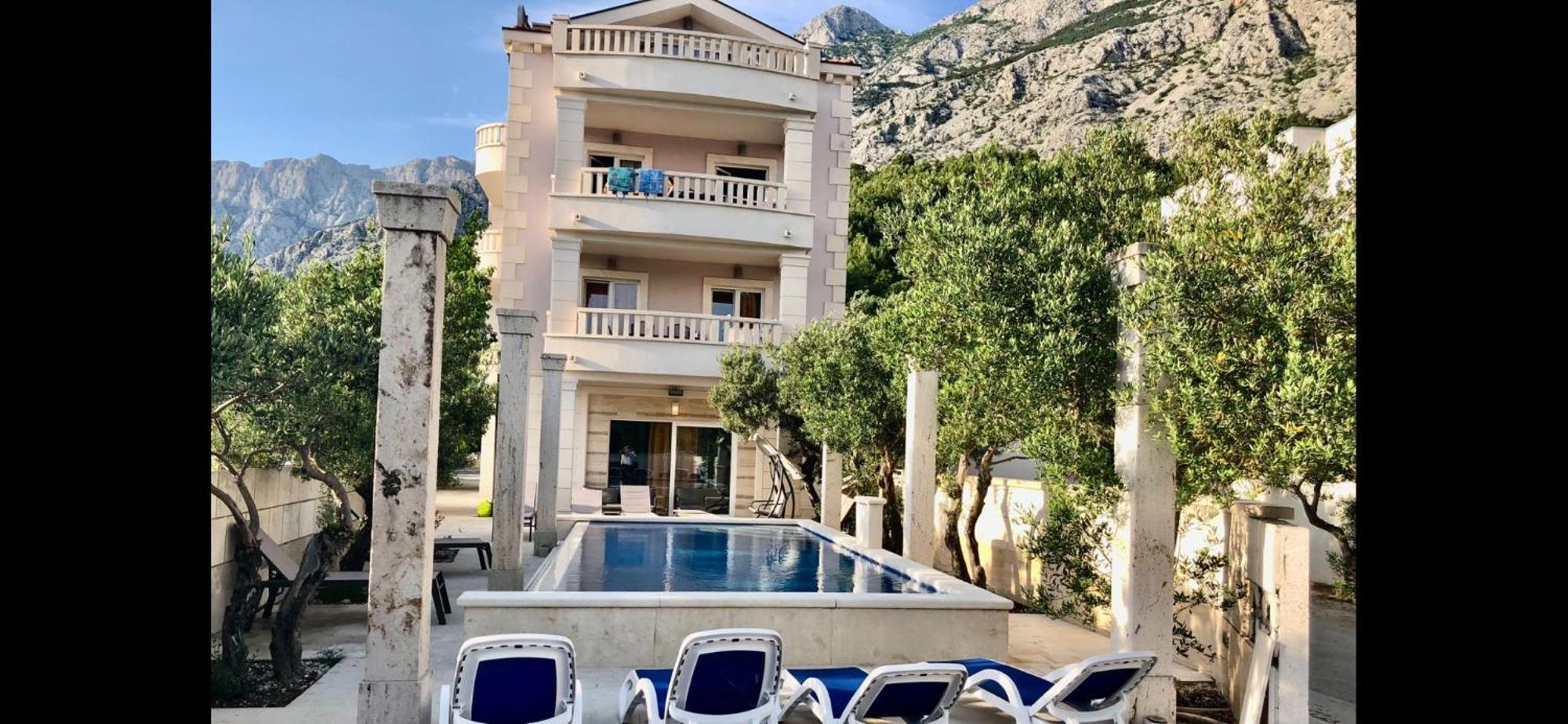 Villa Luce Mit Pool Makarska Bagian luar foto